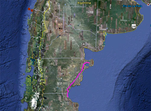 Itinerario del 1 marzo 2010